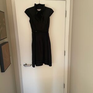 Kay Unger Black Midi Dress